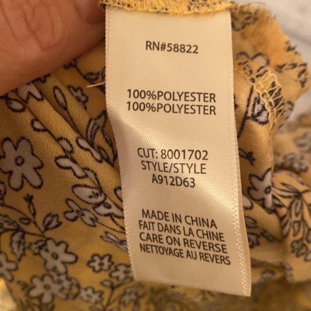 Beautiful Max Studio Yellow/Ivory Dress New Size XS - Picture 9 of 9
